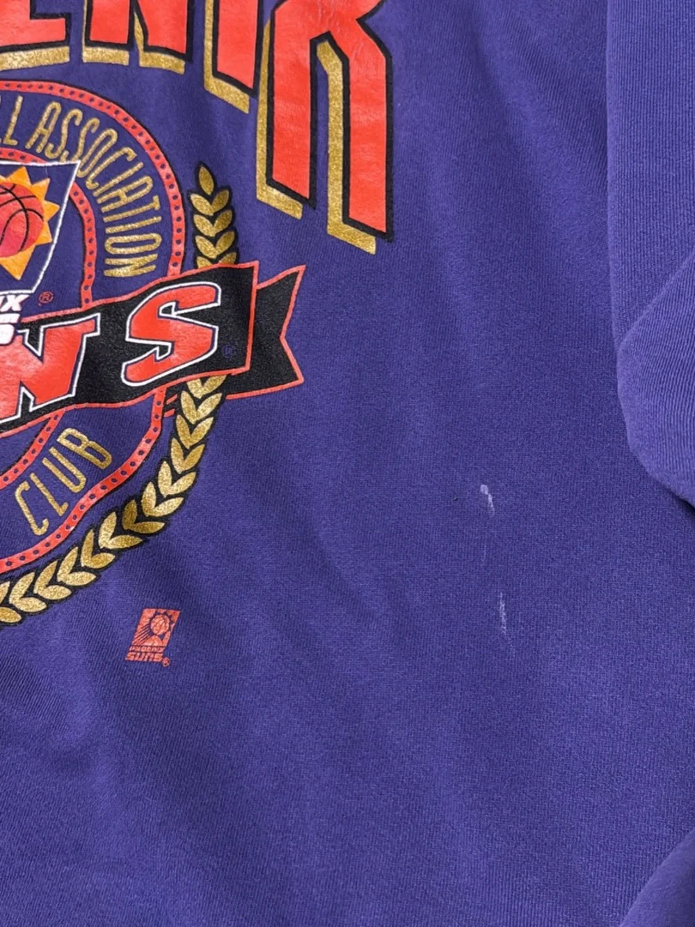 Phoenix Suns Purple Vintage Pullover Crewneck Sweater XL Nutmeg NBA